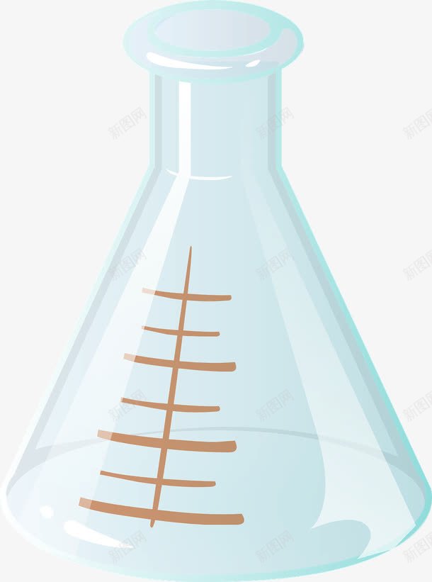 玻璃瓶png免抠素材_新图网 https://ixintu.com 实验 度量瓶 研究