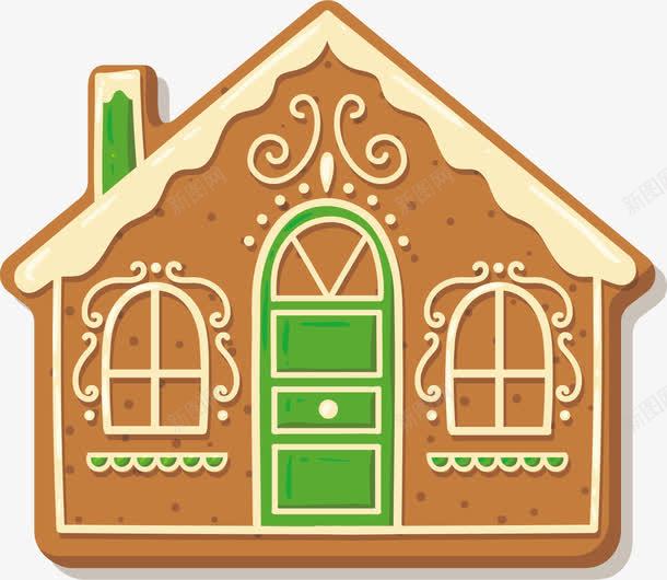 手绘创意房子png免抠素材_新图网 https://ixintu.com 创意 卡通手绘 房子 房屋 水彩 窗户 绿色的门