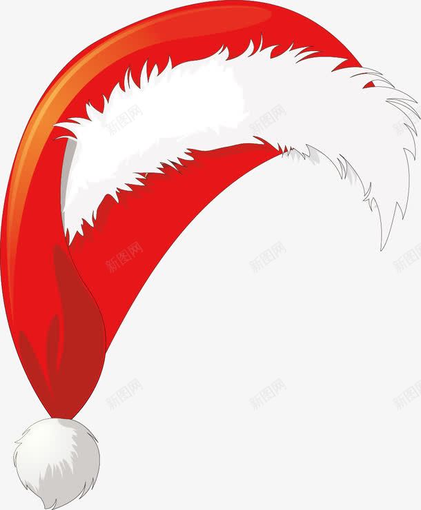 圣诞老爷爷的帽子png免抠素材_新图网 https://ixintu.com 圣诞帽子 圣诞节 帽子 老爷爷