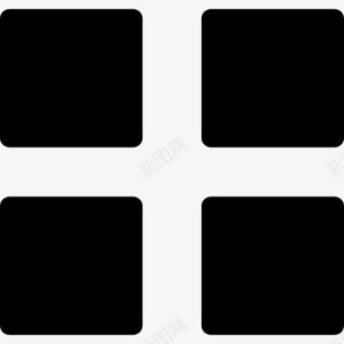 四黑方块图标图标