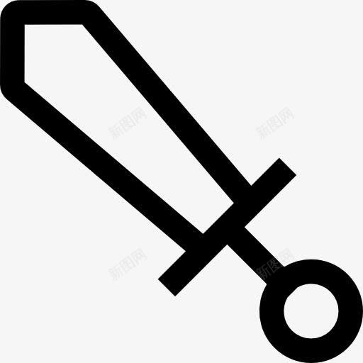 剑图标png_新图网 https://ixintu.com 中世纪的武器 剑 古色古香 叶片 战争 战斗