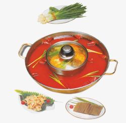 莸葱豆腐火锅食材高清图片