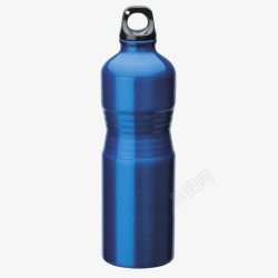 铝合金瓶子蓝色水瓶高清图片