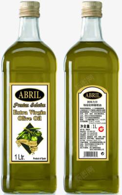 进口两瓶装橄榄油素材