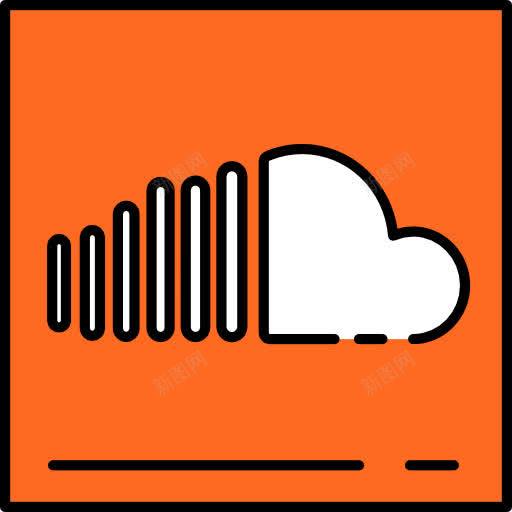 SoundCloud图标png_新图网 https://ixintu.com SoundCloud 商标 标志 标识 社交媒体 社交网络