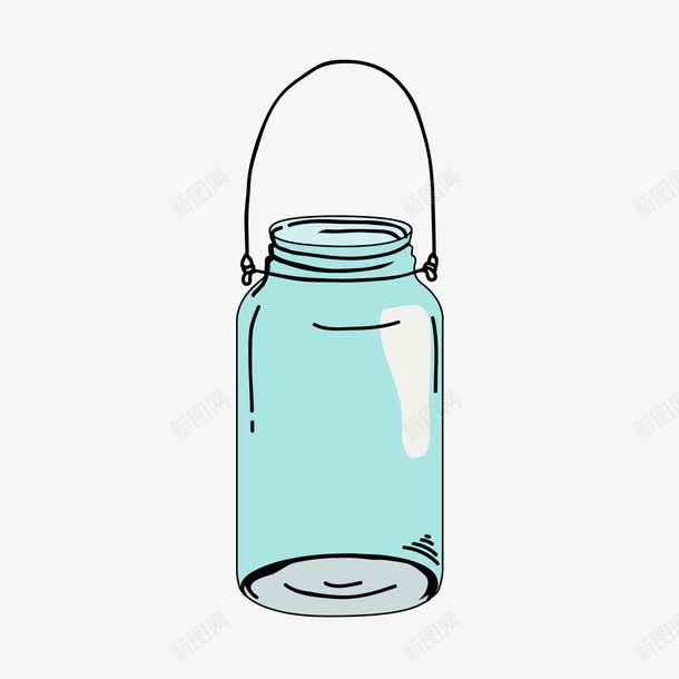 罐子png免抠素材_新图网 https://ixintu.com 瓶子 罐子 蓝色 黑色