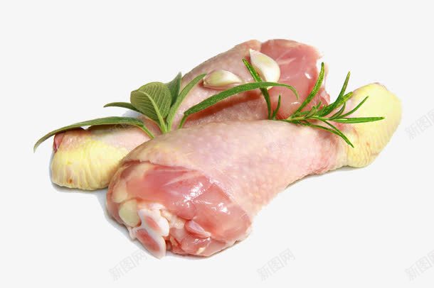 新鲜的鸡腿png免抠素材_新图网 https://ixintu.com 新鲜 腌制 食材 鸡腿