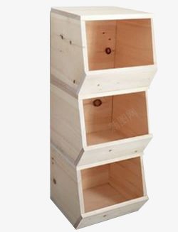 原木色柜子正梯形木柜高清图片