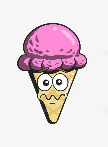 卡通锥奶油表情符号冰蛋卷冰淇凌图标png_新图网 https://ixintu.com Cartoon cone cream emoji ice 冰 卡通 奶油 表情符号 锥