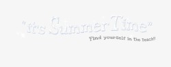 summer英文艺术字素材