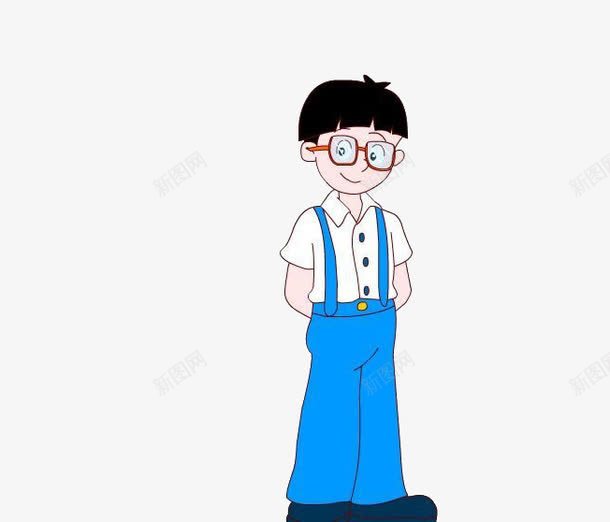 穿蓝裤子的小男孩png免抠素材_新图网 https://ixintu.com 小男孩 少年 蓝裤子