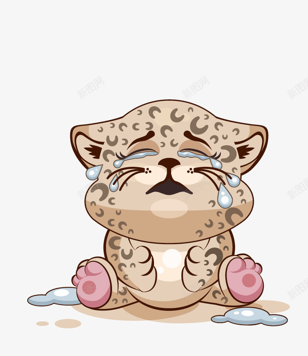 哭泣的小动物png免抠素材_新图网 https://ixintu.com 动物 哭泣 手绘 眼泪