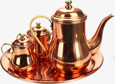 金色茶壶茶杯套装活动png免抠素材_新图网 https://ixintu.com 套装 活动 茶壶 茶杯 金色