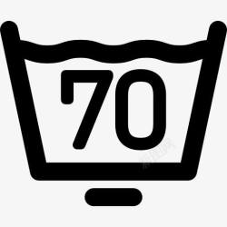 70度70度洗衣图标高清图片