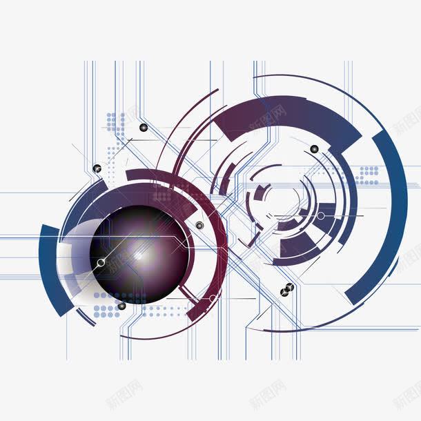 科技纹理矢量图ai免抠素材_新图网 https://ixintu.com 地球 科技 科技素材 科技纹理 矢量图