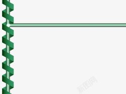绿色螺旋PPT模板素材