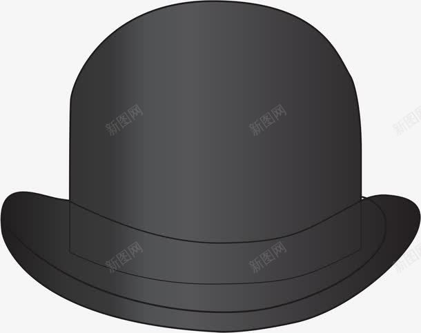 黑色爵士帽png免抠素材_新图网 https://ixintu.com 帽子 爵士 礼帽 黑色