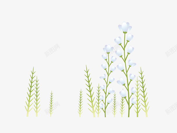 蓝色小花psd免抠素材_新图网 https://ixintu.com 花 花朵 蓝色小花