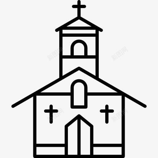 老教堂图标png_新图网 https://ixintu.com 古迹 基督教 基督教的祈祷 天主教 新教 质量