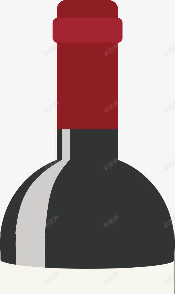 红酒瓶子png免抠素材_新图网 https://ixintu.com 包装材料 包装材料盒 包装材料矢量 商用包装材料 塑料包装材料 红酒瓶子 金属包装材料