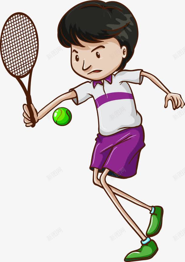 网球运动员png免抠素材_新图网 https://ixintu.com 打网球 矢量素材 网球 网球运动员 运动健儿