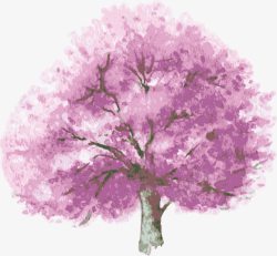 紫色树素材