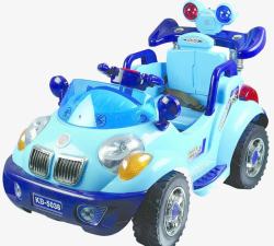 蓝色玩具车素材