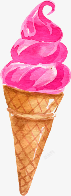 粉色可爱冰激凌素材