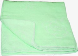 绿色天然温和纯棉毛巾素材