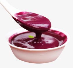 浓稠粉煳浓稠的紫薯粉高清图片