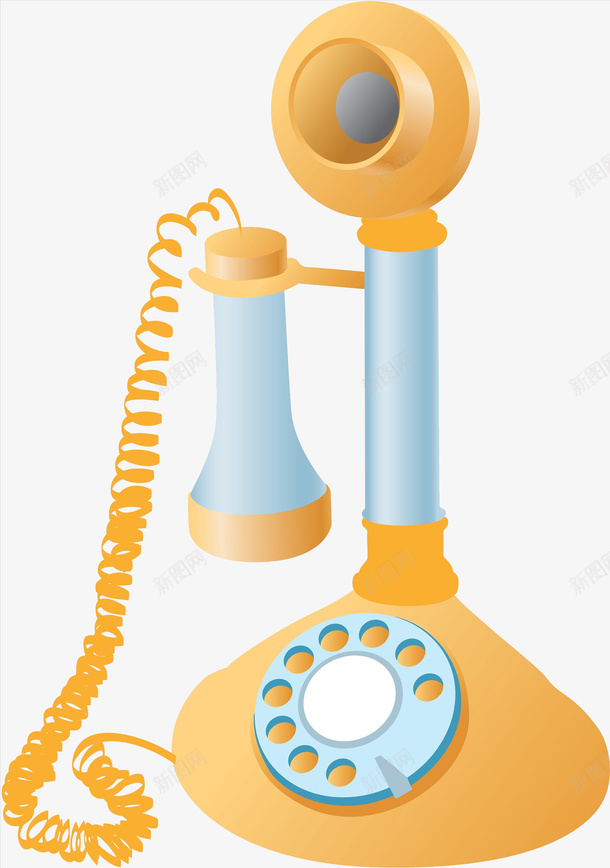 卡通黄色老式电话金属拨号盘png免抠素材_新图网 https://ixintu.com 卡通电话 古旧电话 拨号盘 电话 老式电话 黄色电话