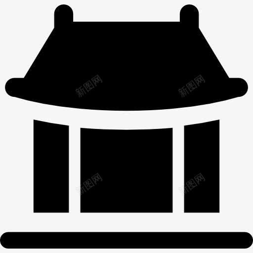 中华寺图标png_新图网 https://ixintu.com 东方 中国 冥想 宗教 寺庙 建筑