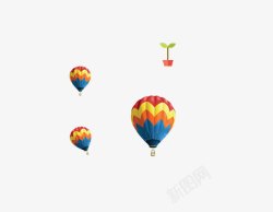 降落伞空气球素材