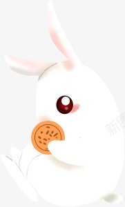 可爱兔子手绘风png免抠素材_新图网 https://ixintu.com 免扣 可爱兔子 手绘风
