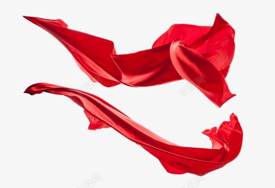 红色丝带丝绸G个体小小图标图标