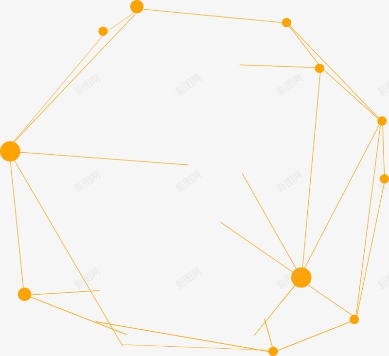 点线科技几何形状png免抠素材_新图网 https://ixintu.com 几何形状 点线科技 六边形 科技感 几何 科技 蓝色 装饰