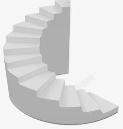 立体楼梯漂浮物素材