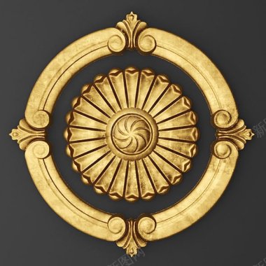 可黑金材质3D立体金色线条纹理金属质感斑驳背景