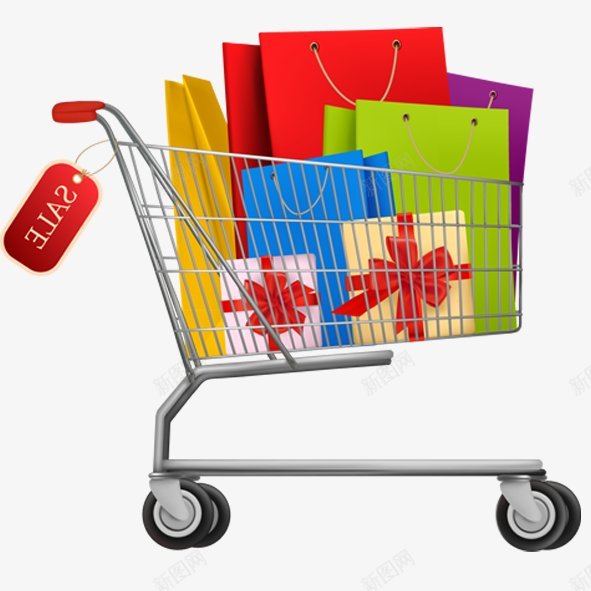 购买和食品购物车png免抠素材_新图网 https://ixintu.com 限时优惠 618 购物车 礼品 礼物 购物 超市
