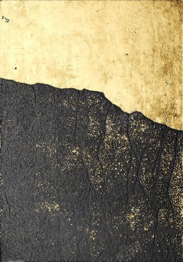 可黑金材质3D立体金色线条纹理金属质感斑驳背景