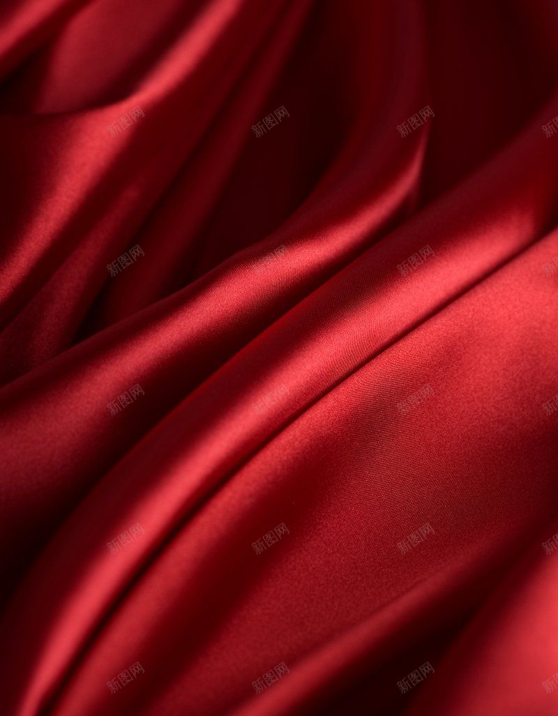 红色绸带丝质图jpg设计背景_新图网 https://ixintu.com 红色绸带丝质图