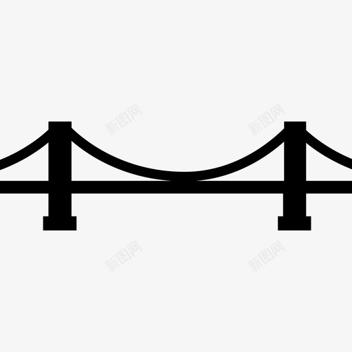 布鲁克林大桥纪念碑纪念碑图标svg_新图网 https://ixintu.com 布鲁克林大桥 纪念碑