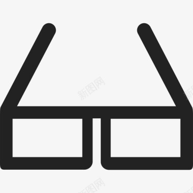 眼镜教育装满图标图标