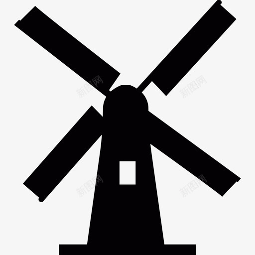 荷兰风车纪念碑纪念碑图标svg_新图网 https://ixintu.com 纪念碑 荷兰风车