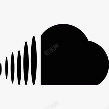 Soundcloud标识技术图标图标