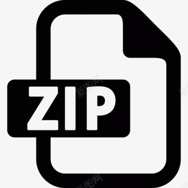 Zip文件技术图标图标