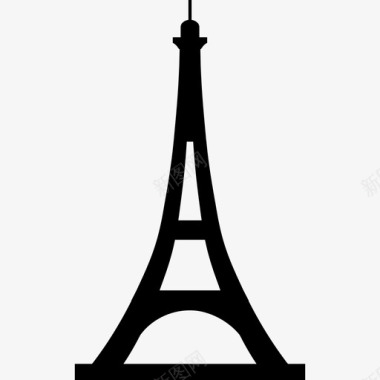 巴黎法国的埃菲尔铁塔纪念碑纪念碑图标图标