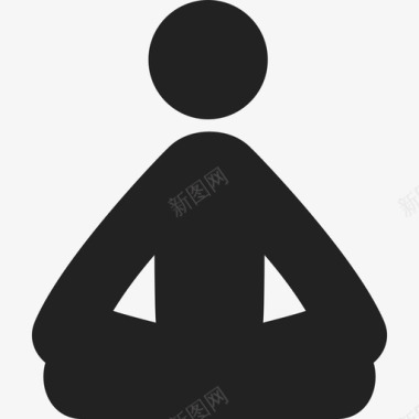 冥想瑜伽姿势人人2图标图标