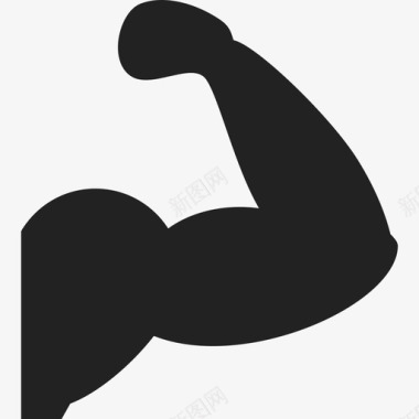 手臂肌肉轮廓运动运动偶像图标图标