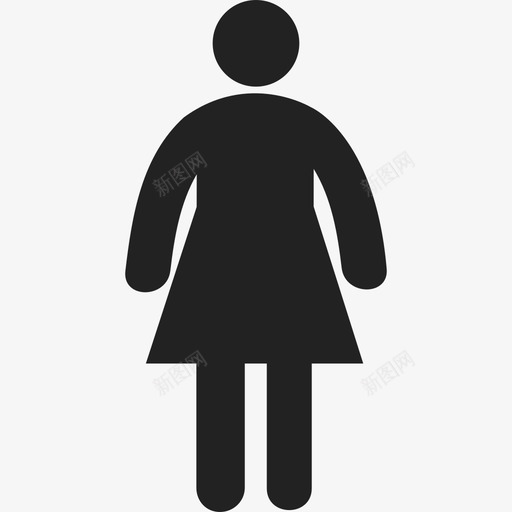 穿衣服的女人人人图标svg_新图网 https://ixintu.com 人 穿衣服的女人